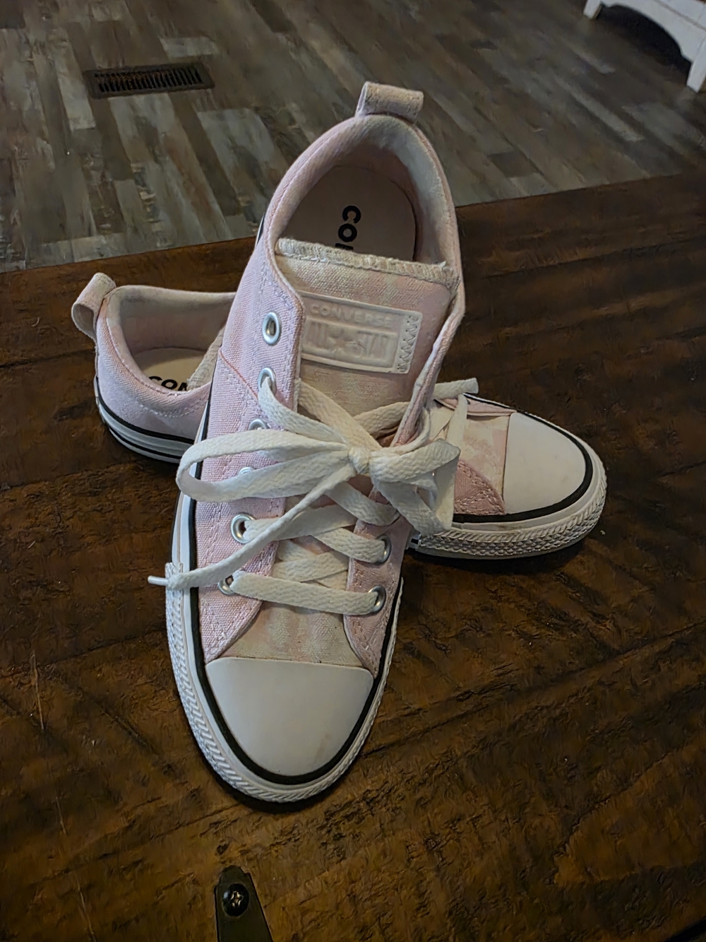 Converse Pink Tie-Dye Low Top Sneakers